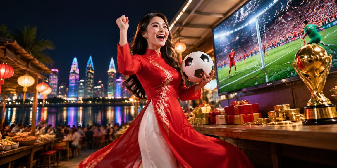 Người dùng xem cược bóng đá tại Phú Quốc với trang phục áo dài truyền thống
